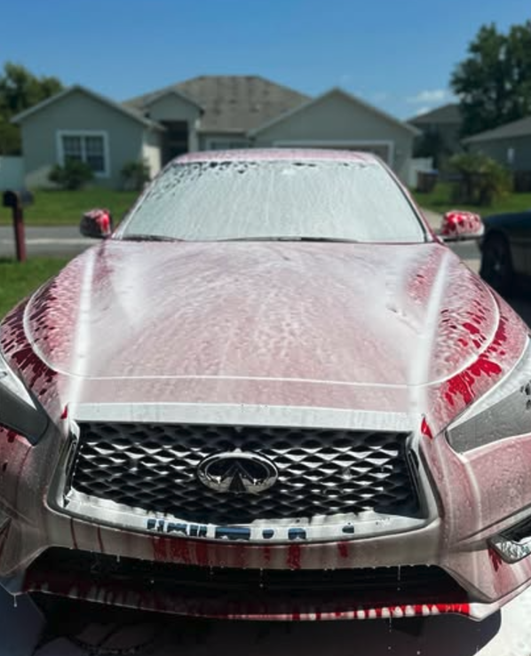 Paint finish after Bacote's detailing service